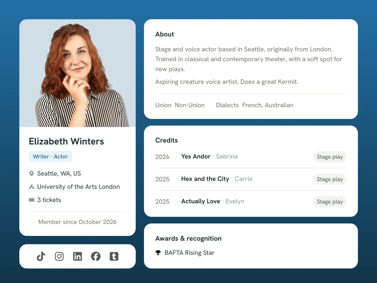 Build your profile