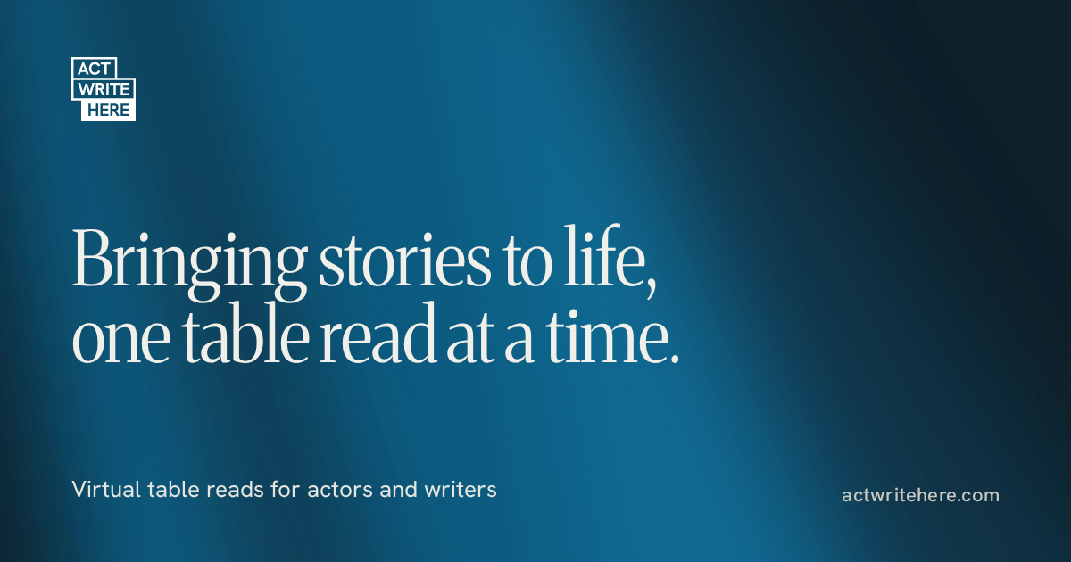 Script Writing Cast Pricing · Act Write Here